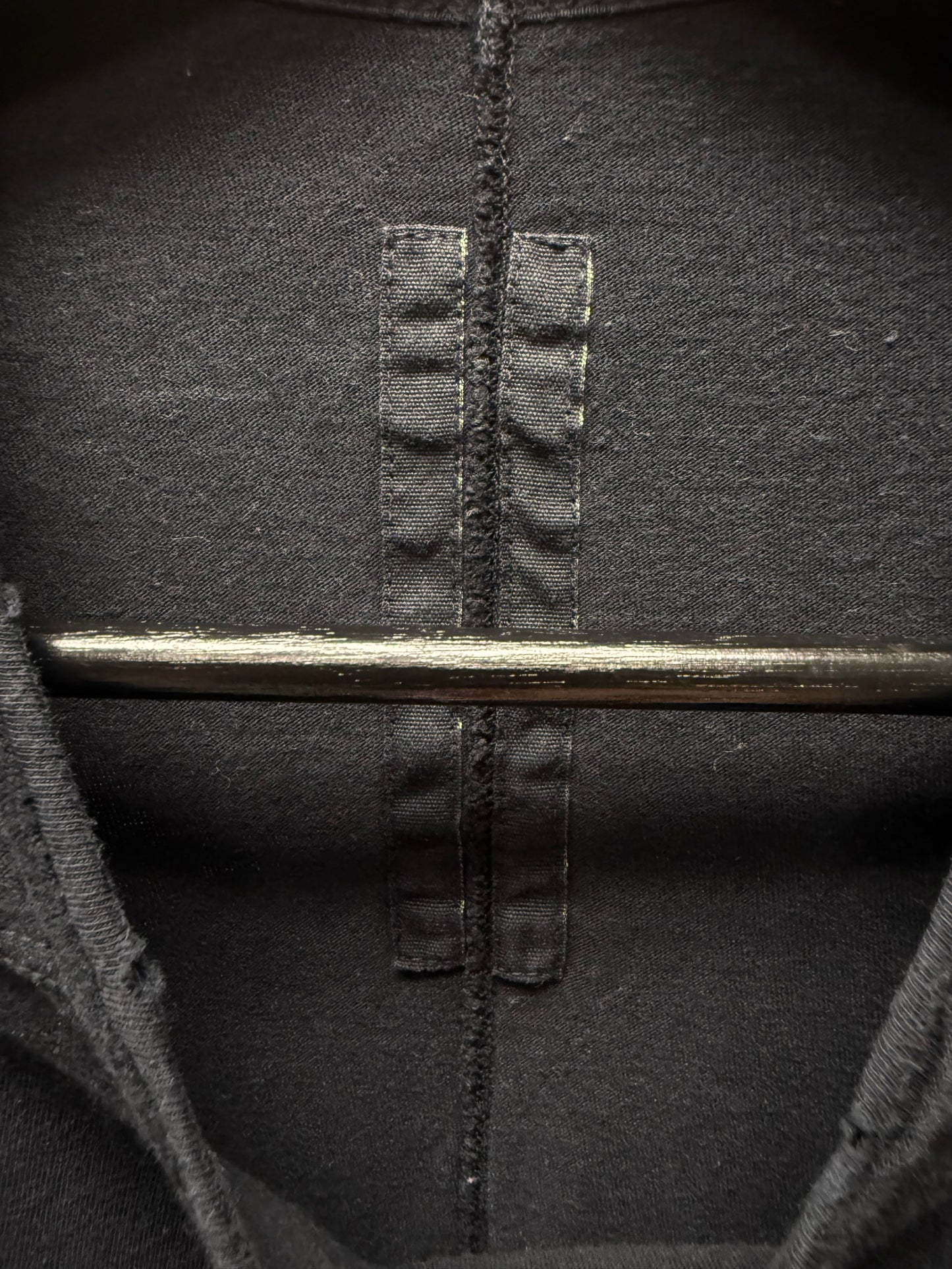 SS2012 Rick Owens ‘Naska’ Slope Stitched Black/Milk ‘Level’ T-Shirt