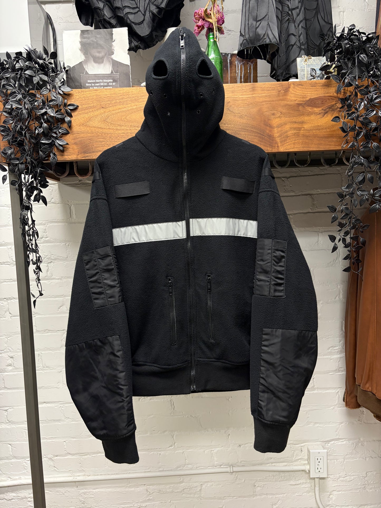 Project G/R ‘Politico’ Black Fleece Gimp Full Zip Hoodie
