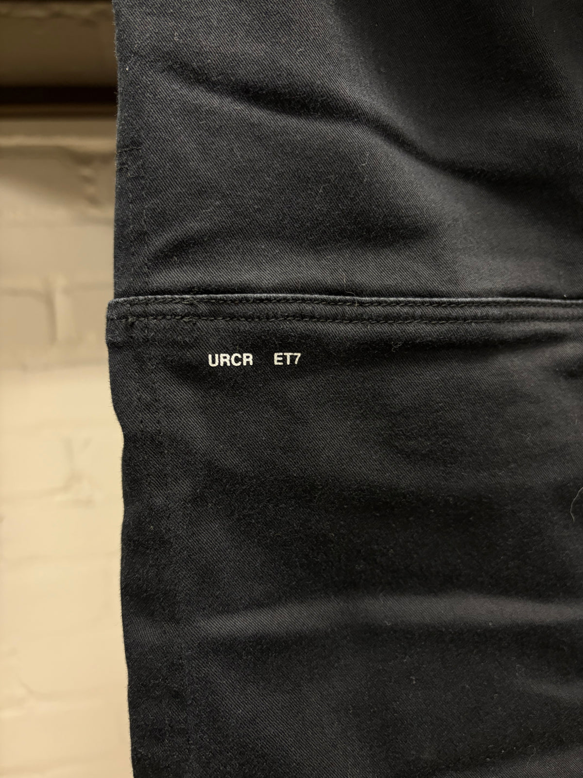 SS2015 Undercover ‘Peep Window’ Black Phone Pocket Black Skinny Jeans