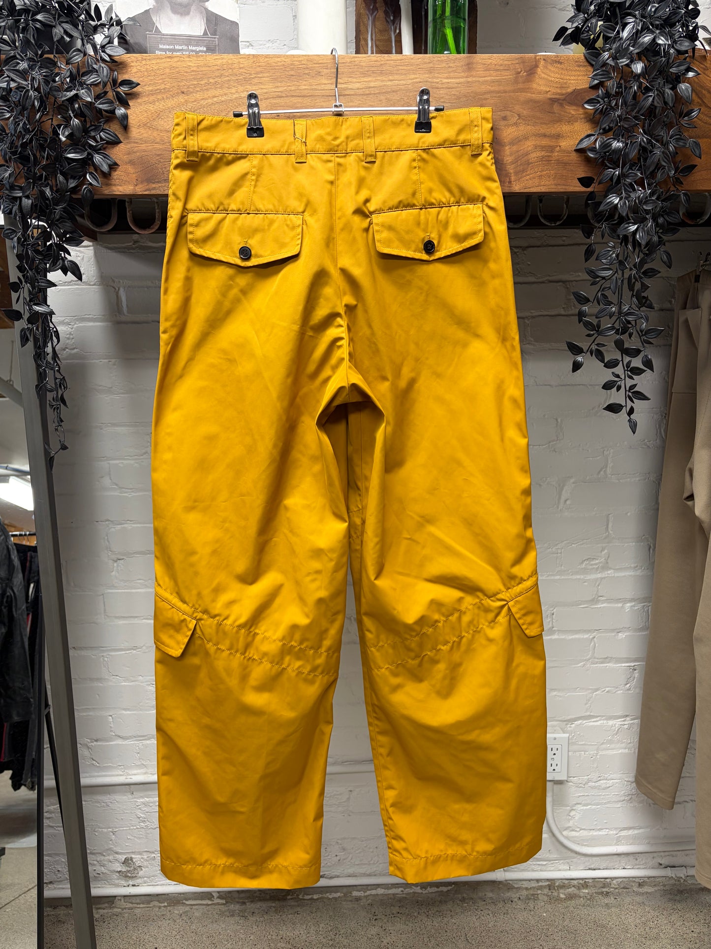 Dries Van Noten ‘Paxford’ Mustard Yellow Straight Cut Cargo Pants