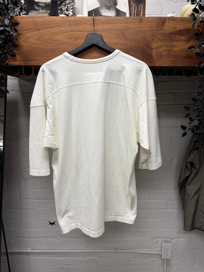 SS2024 Maison Margiela ‘Raglan Shoulder’ Oversized White Football Sleeve Shirt