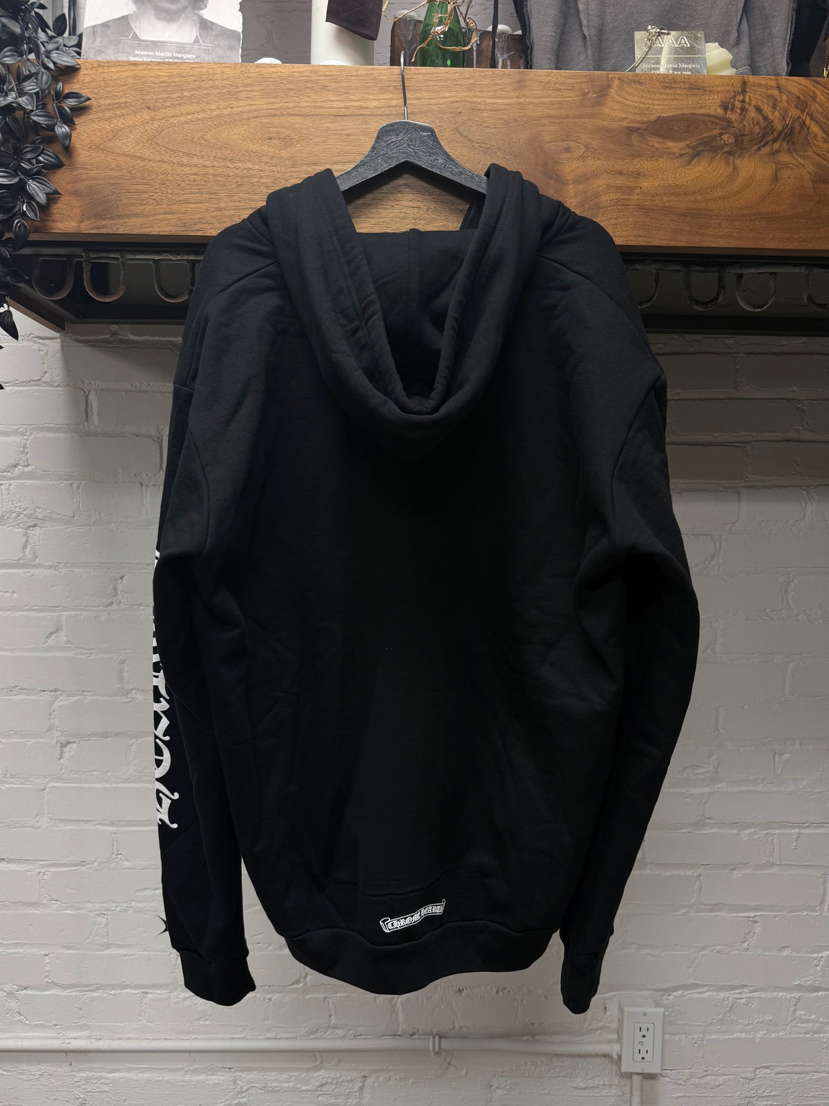 Chrome Hearts BRAND NEW ‘Y-Not’ Logo Black .925 Silver Zip-Up Hoodie