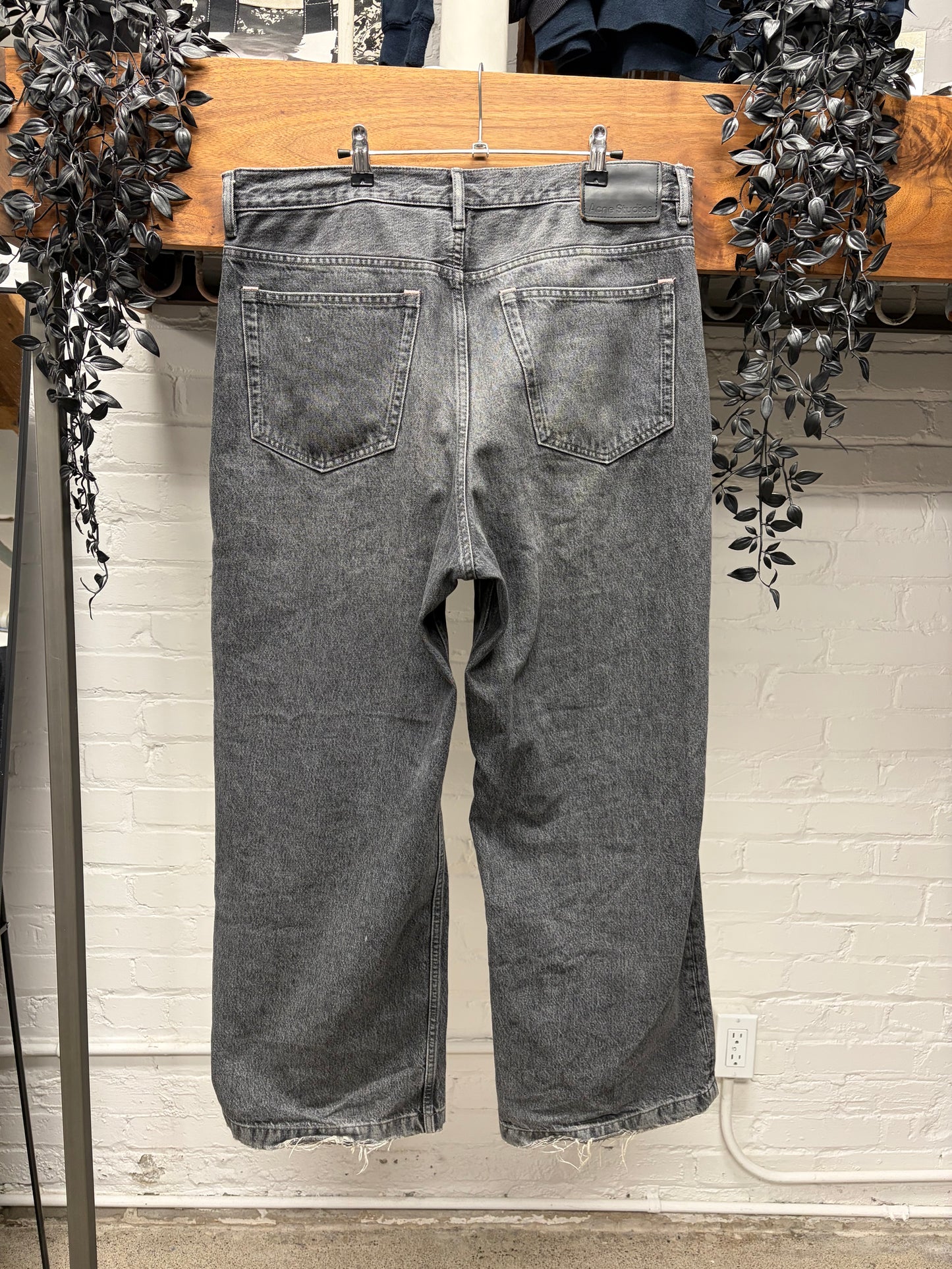 Acne Studios ‘1981’ Baggy Relaxed Fit Washed Grey Denim