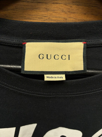 2018 Gucci ‘Blade Logo’ Black/Red Logo T-Shirt