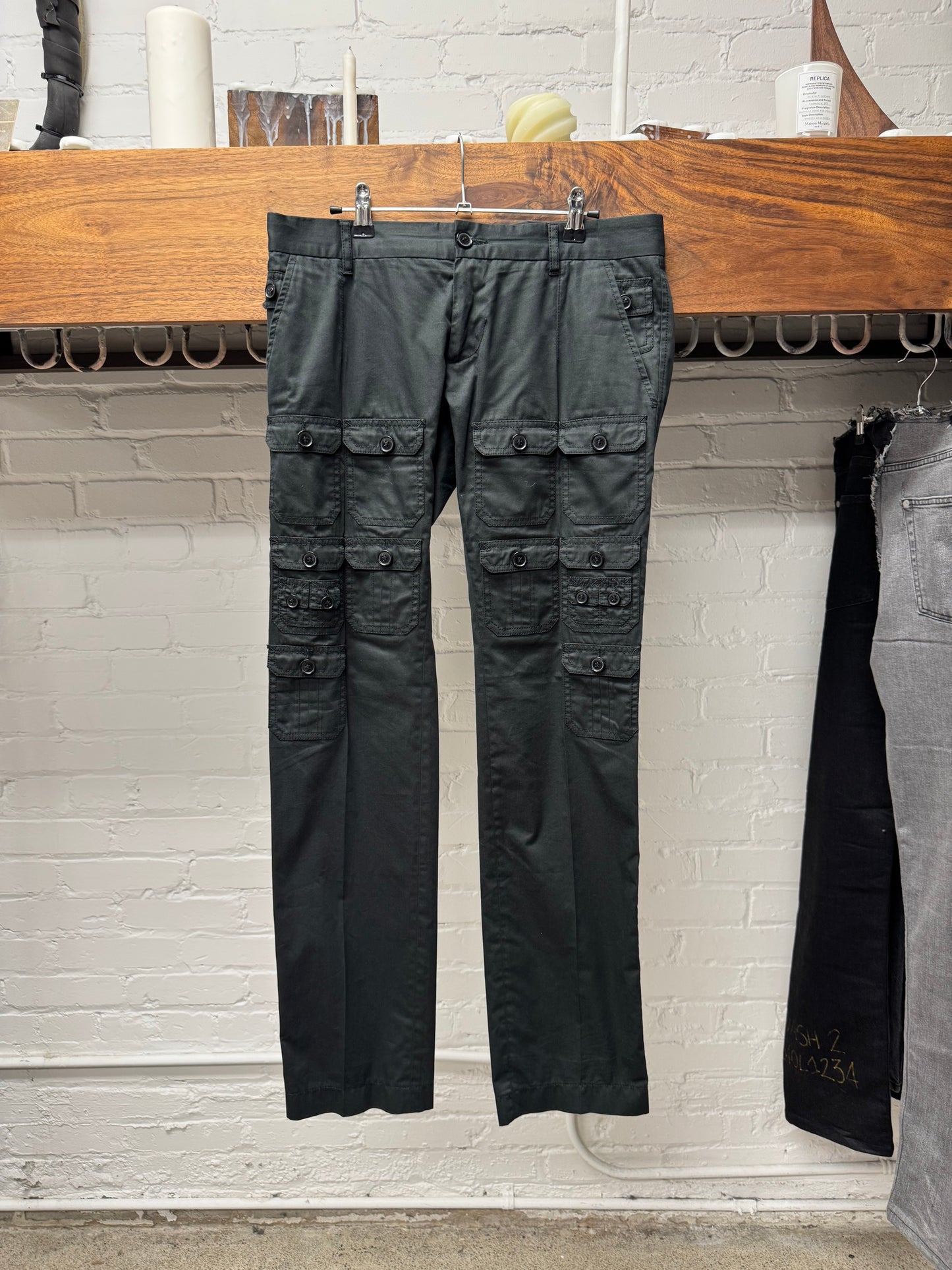 SS2007 Dolce & Gabbana Multi-Pocket Military Cargo Trousers