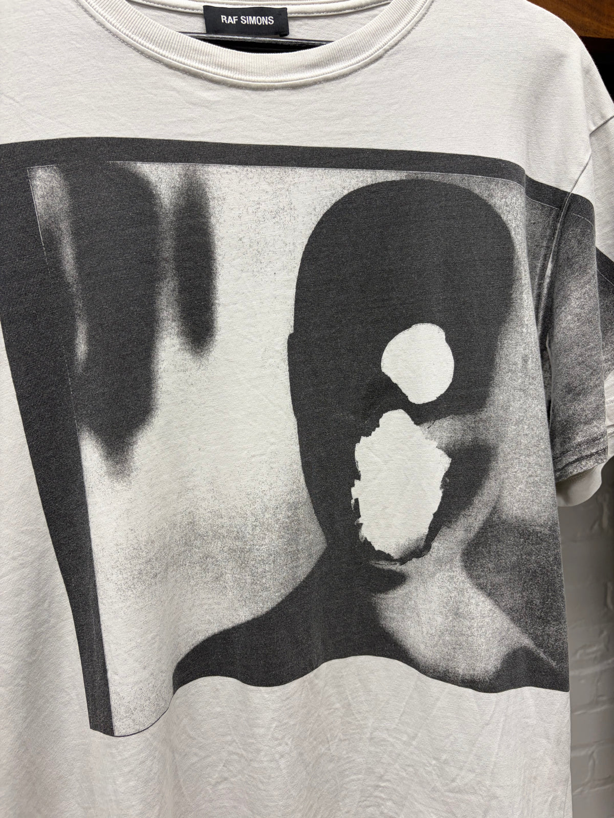 SS2018 Raf Simons ‘Doll Head’ White Graphic T-Shirt