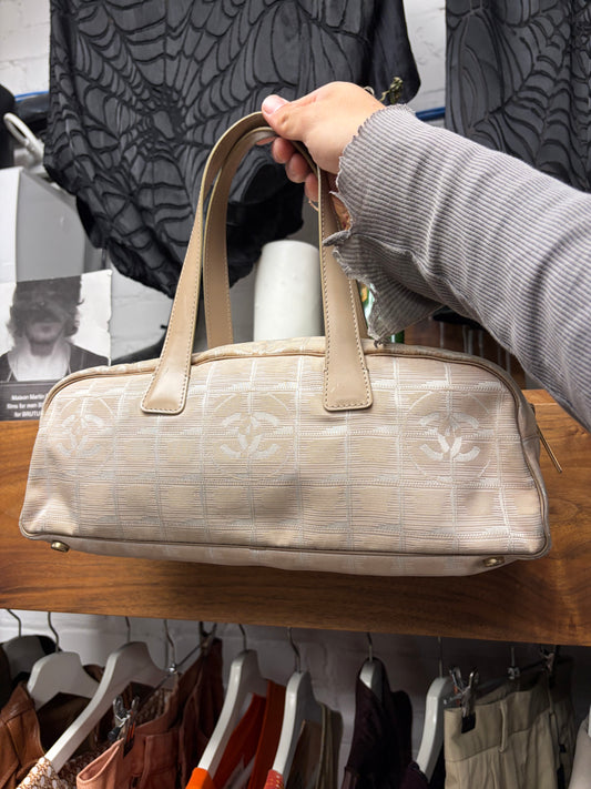 2003 Chanel ‘Travel Ligne’ Mini Tan Bowling Bag