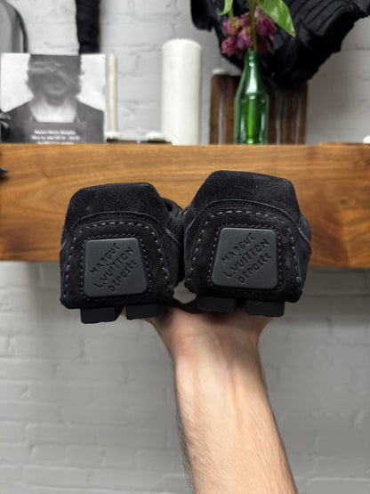 Louis Vuitton ‘Rally’ Black Suede Low Top Sneakers