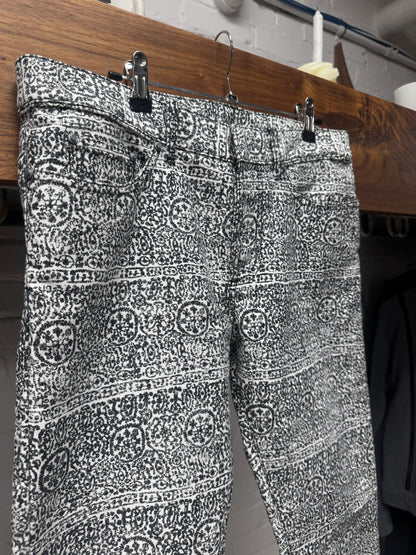 2013 Balenciaga ‘Tapestry’ Full Print Black/White Denim
