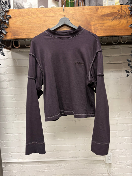 Helmut Lang ‘Vienna’ Layered Long Sleeve Top with Arm Cutouts