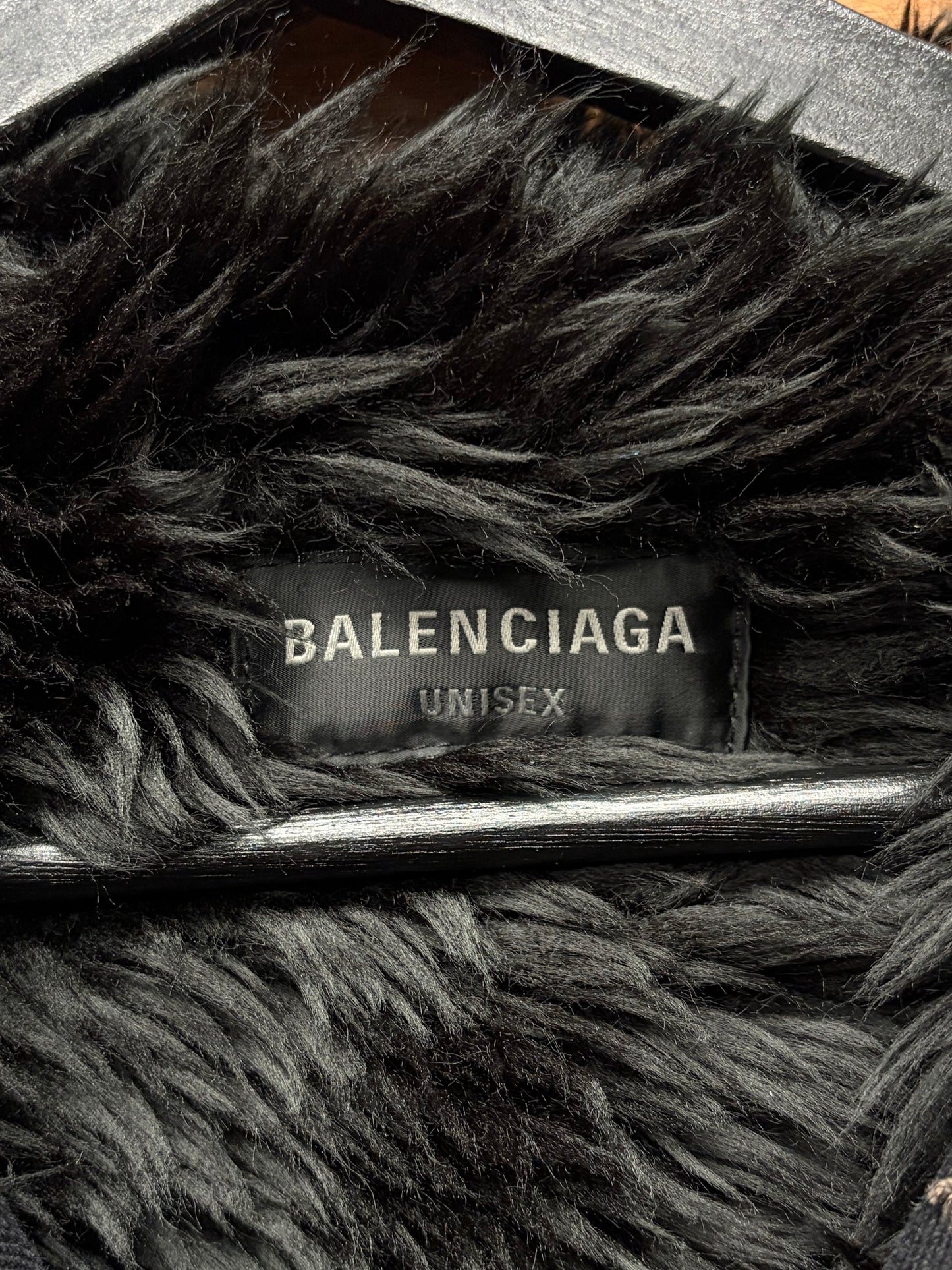 AW2023 Balenciaga ‘Mudshow’ Fur Lined Distressed Denim Jacket