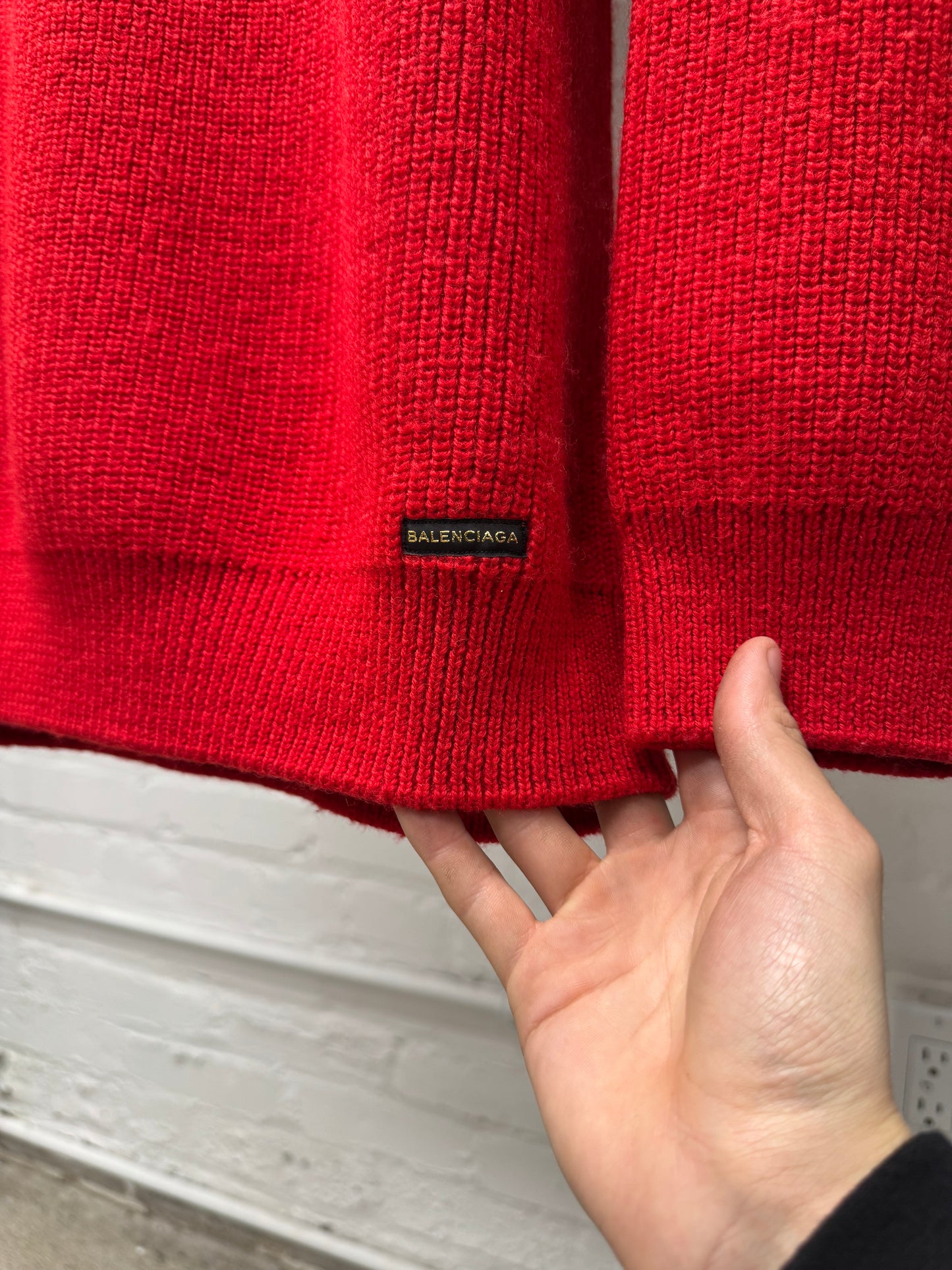 2018 Balenciaga Hybrid Knit/Hooded Sweater