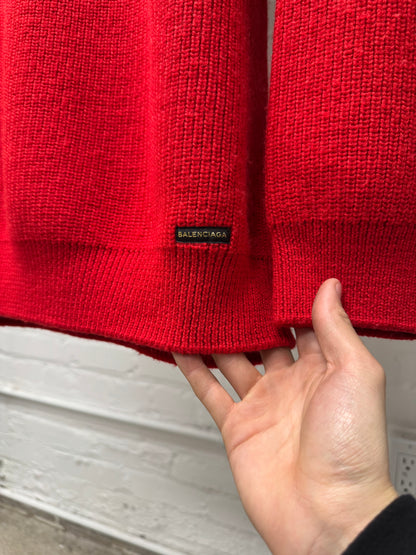 2018 Balenciaga Hybrid Knit/Hooded Sweater