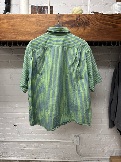 Acne Studios Mint Green Pinstripe Button Down Shirt