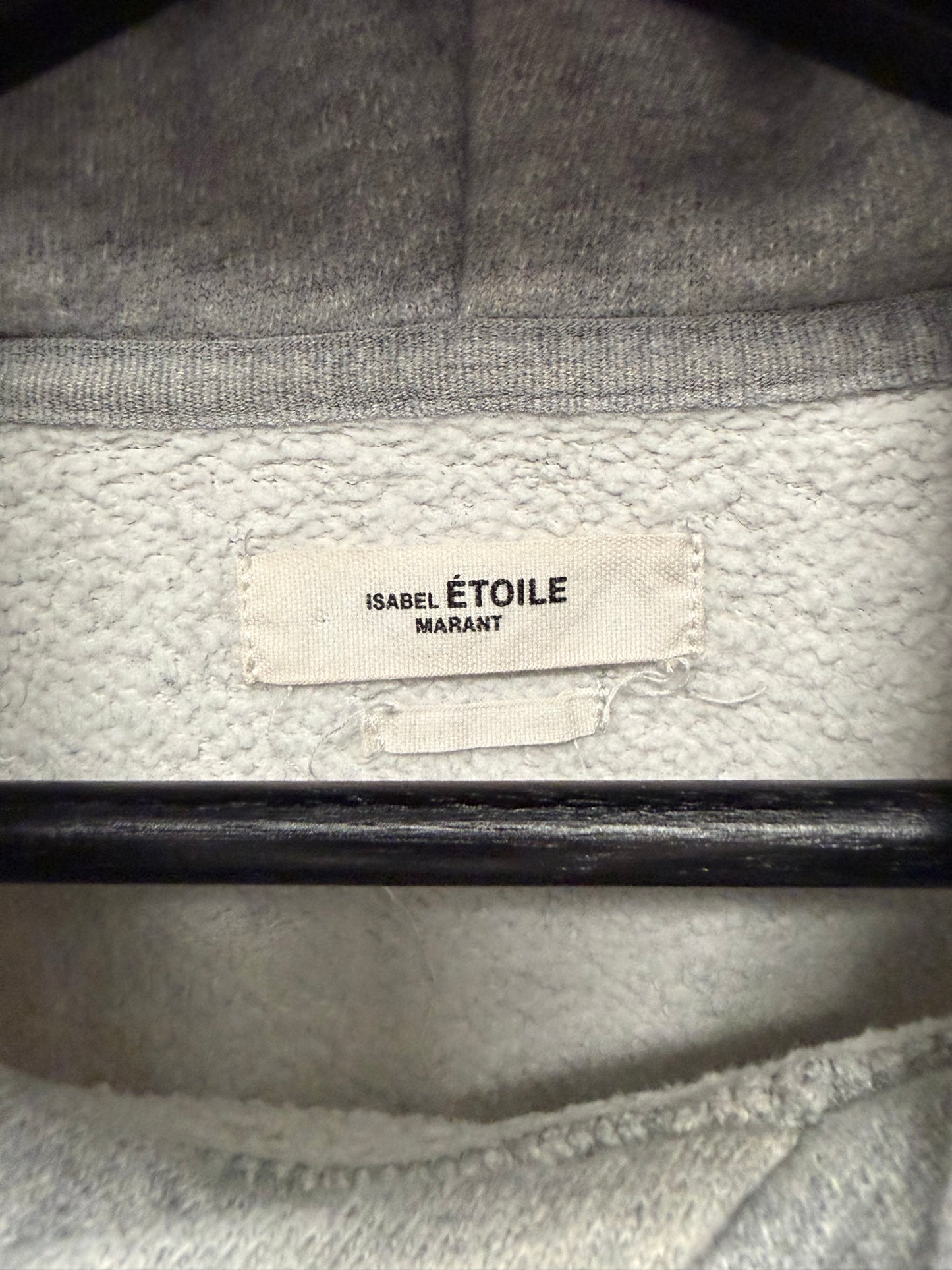 Isabel Marant Grey/Blue Logo Hoodie