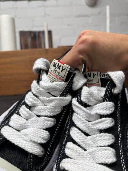 Mihara Yasuhiro ‘Melted’ Converse Black Canvas Low Top Sneakers