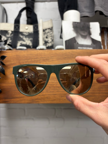 Versace Dark Green/Gold Aviator Sunglasses