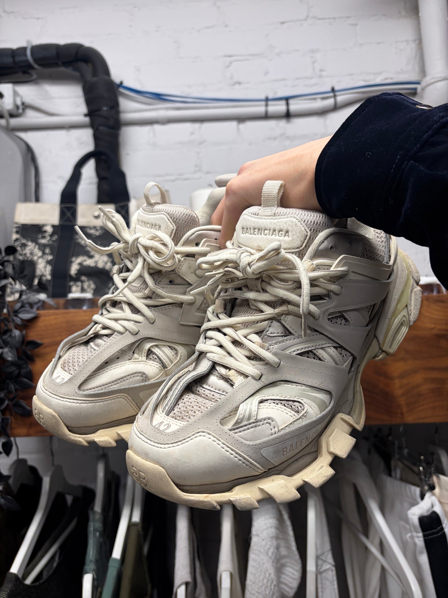 Balenciaga ‘Track’ White Low Top Sneakers