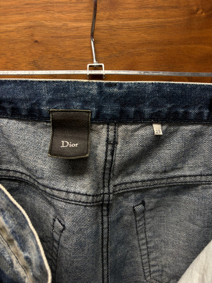 Dior Homme Dirty Blue Fade Skinny Jeans