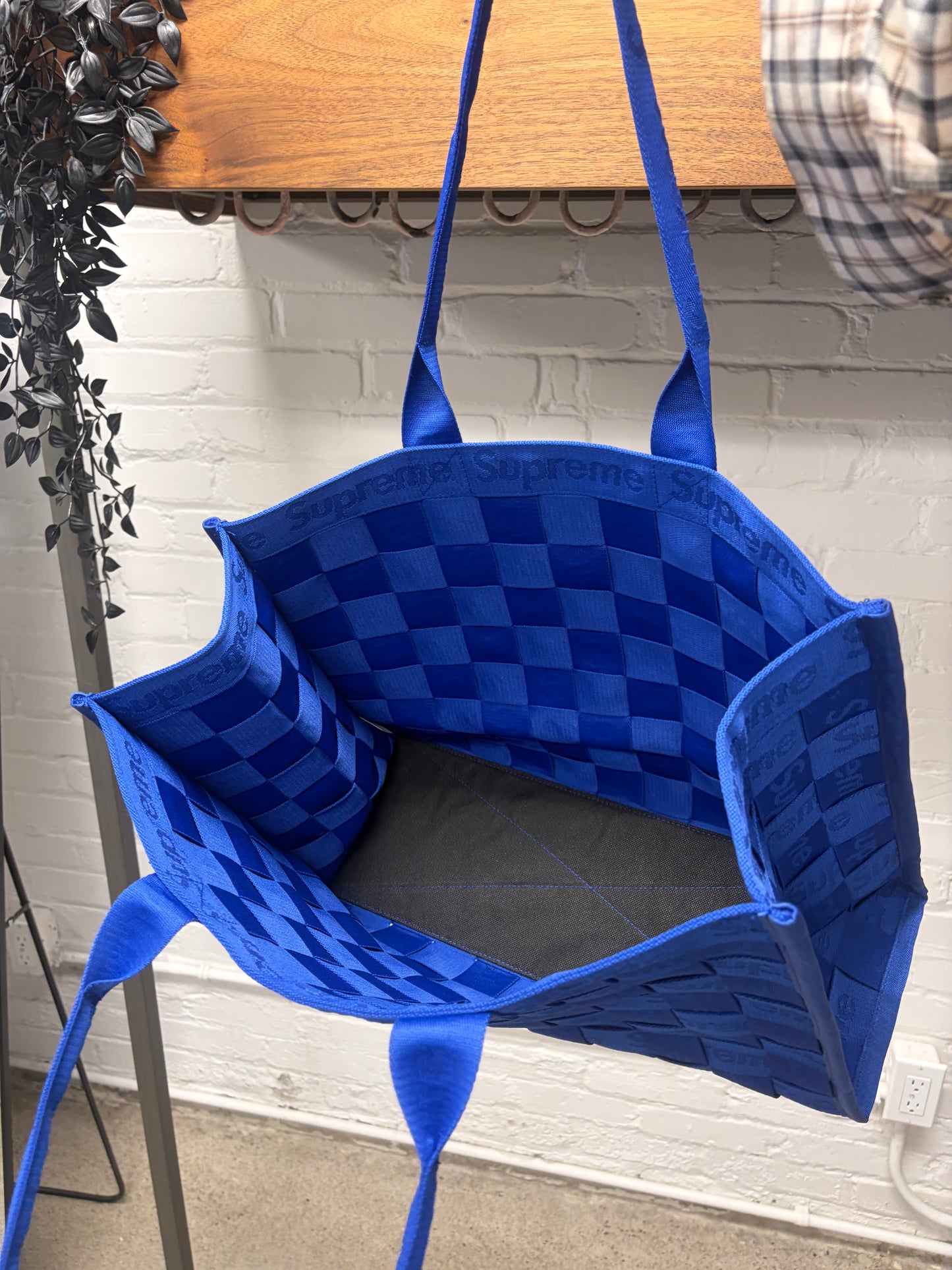 SS2024 Supreme Royal Blue ‘Woven’ Tote Bag