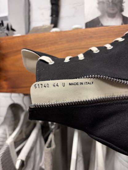 Rick Owens DRKSHDW Canvas ‘Double Bumper’ Ramones High Top Sneakers