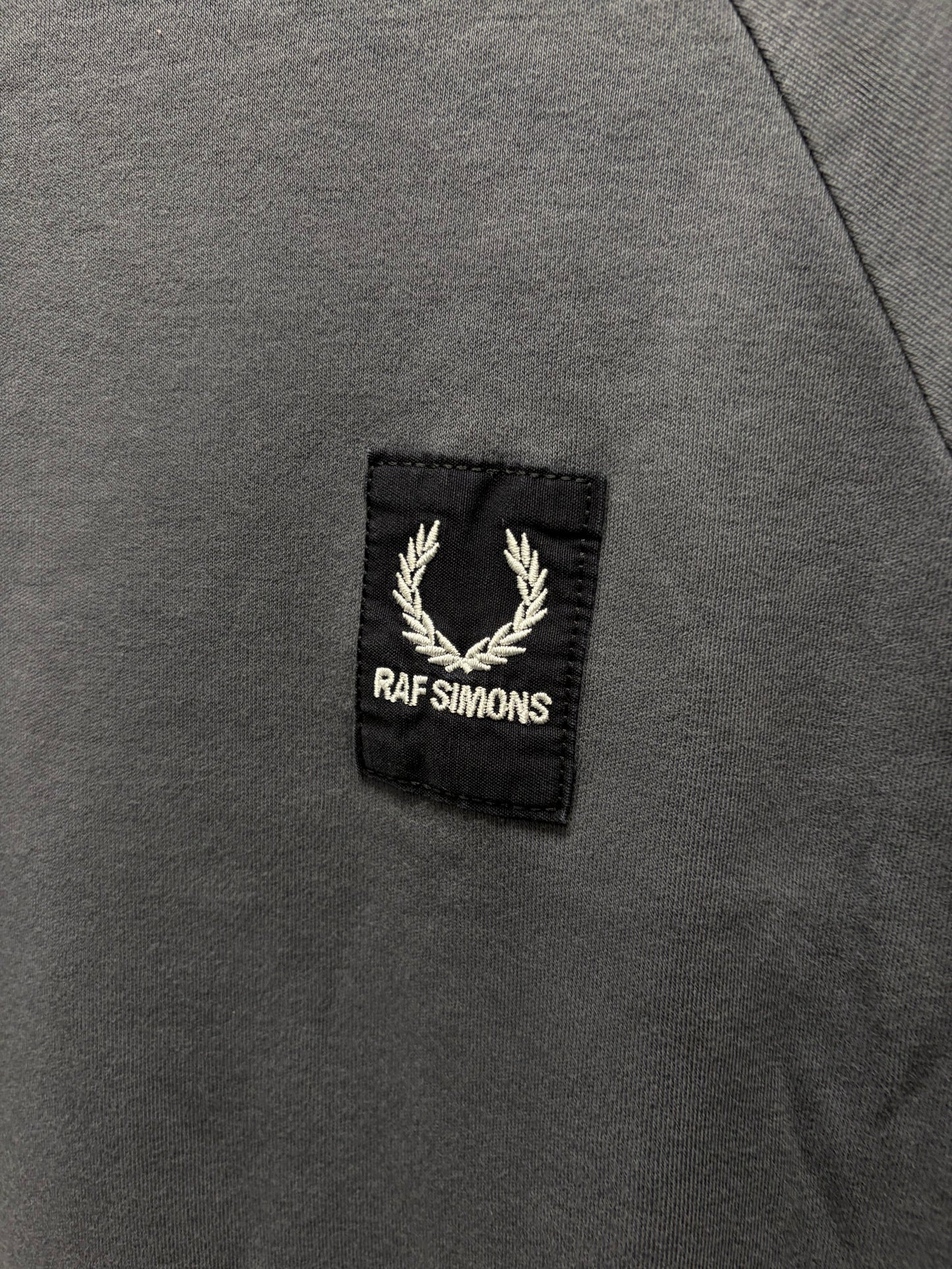 Raf Simon’s x Fred Perry Ribbed Cuff Cotton ‘Patch Logo’ T-Shirt