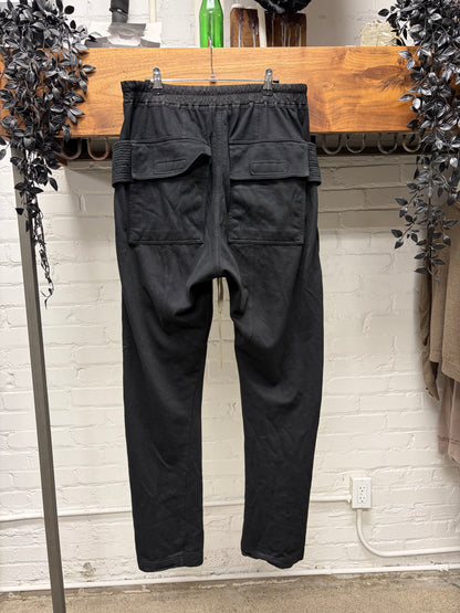 Rick Owens ‘Creatch’ Black Drawstring Straight Cut Sweatpants