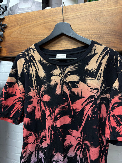 2019 Saint Laurent ‘Surf Sound’ Redux Palm Tree Graphic T-Shirt