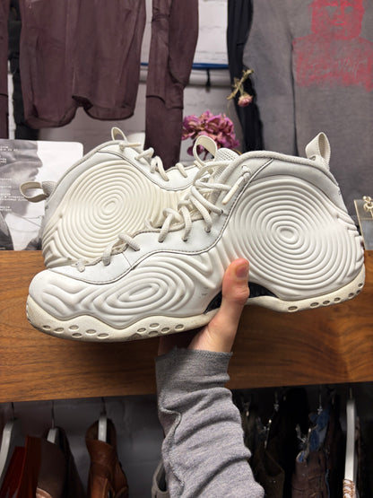 2021 Comme Des Garçons Homme Plus x Nike ‘Foamposite’ White High Top Sneakers