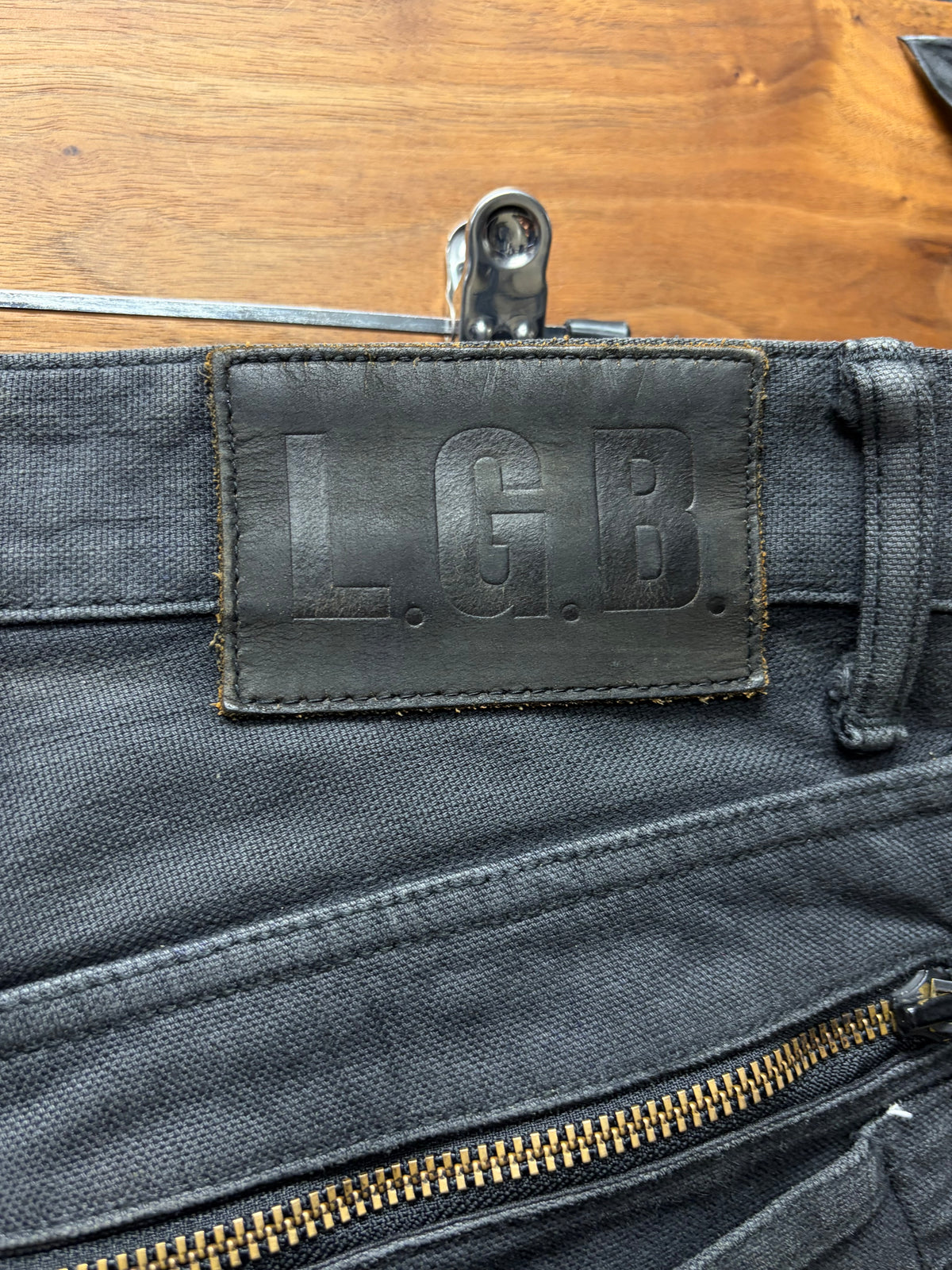 L.G.B. ‘Wolf Cut’ Flared Leg Grey Skinny Denim