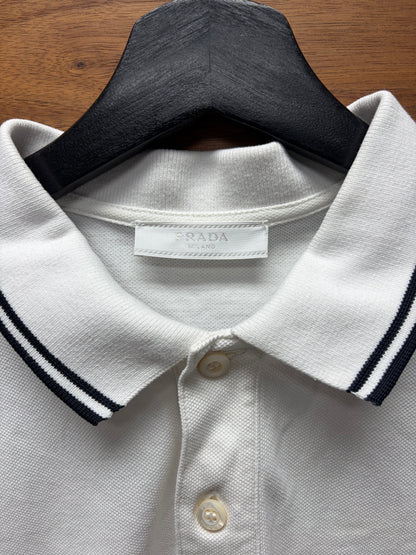 SS2000 Prada Sport White Cotton Polo