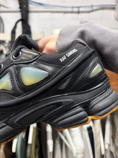 Raf Simons Ozweegos V1 Black/Gum Sole Low Top Sneakers