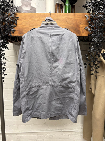 Stone Island ‘David TC’ Grey Cotton Badge Logo Field Jacket