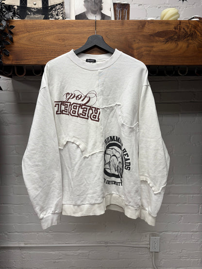 SS2022 Undercover ‘Paper Doll’ Reconstructed Sweatshirt Cotton Crewneck