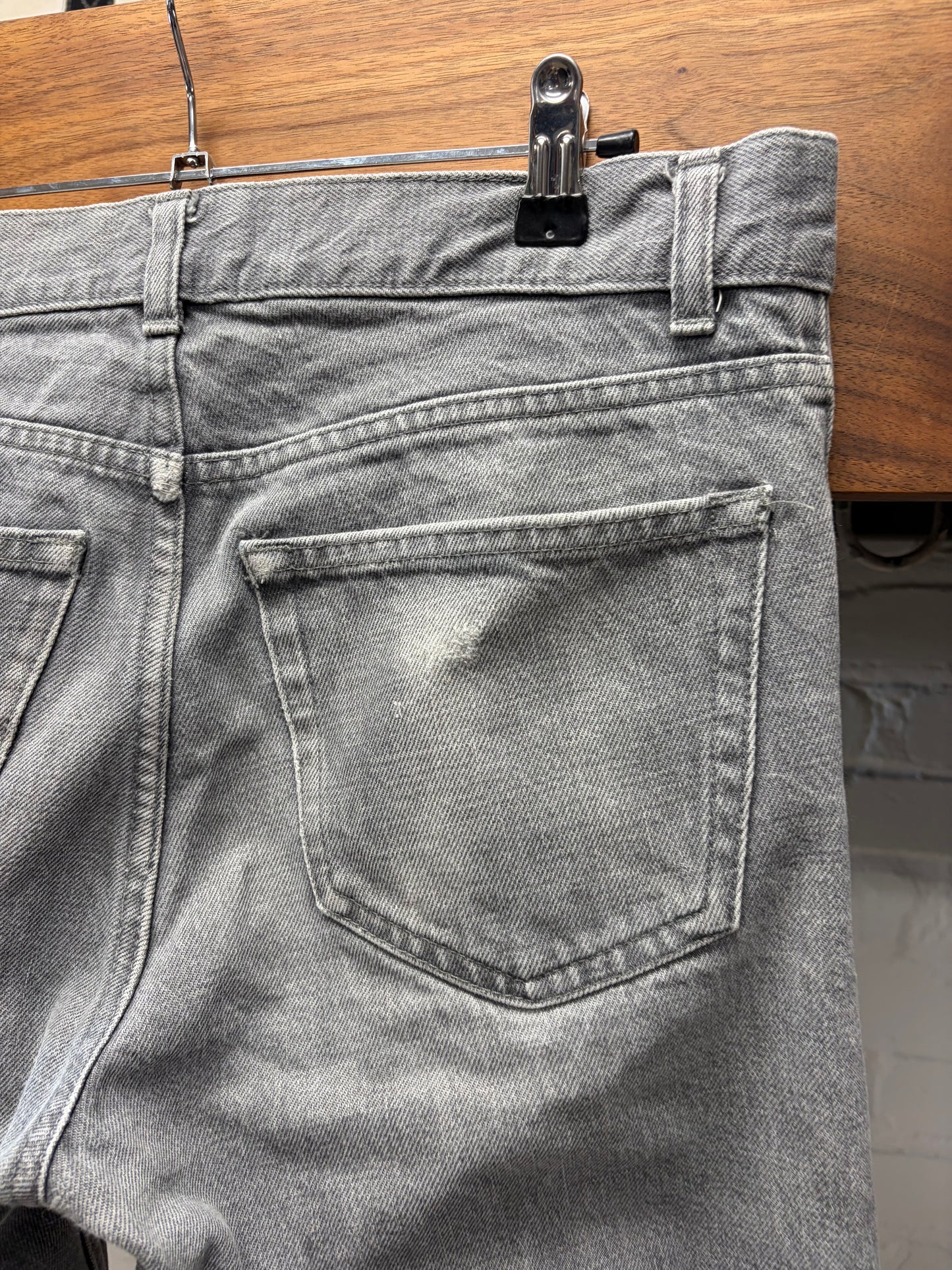 Helmut Lang ‘Classic Cut’ Painter Grey Released Hem Denim