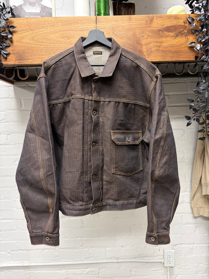 Kapital Brown Denim ‘Century’ Trucker Jacket