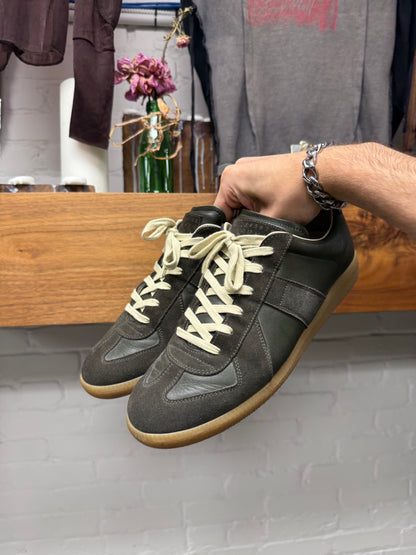 Maison Margiela ‘G.A.T.’ Dark Green/Gum Sole Low Top Sneakers