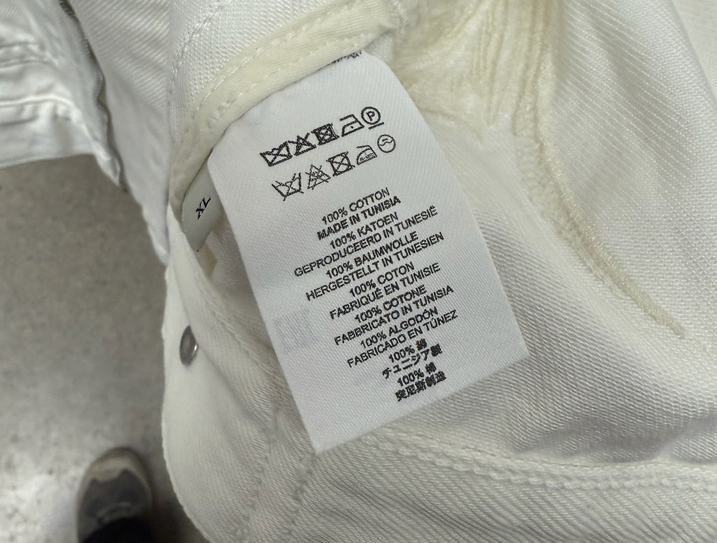 Dries Van Noten ‘Veper’ Embroidered White Denim Jacket
