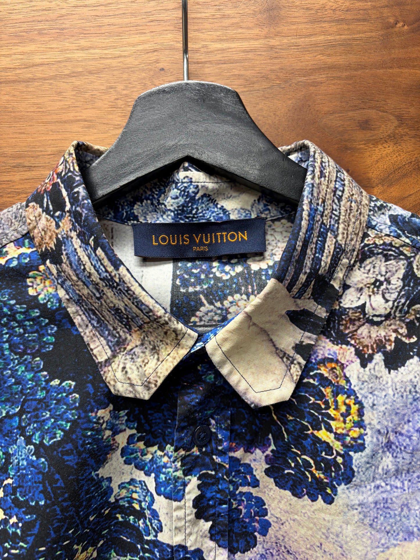 Louis Vuitton by Virgil Abloh ‘DNA Tapestry’ Portrait Button Down Shirt