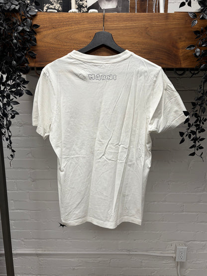 SS2022 Marni ‘Tiger Logo’ White Graphic T-Shirt