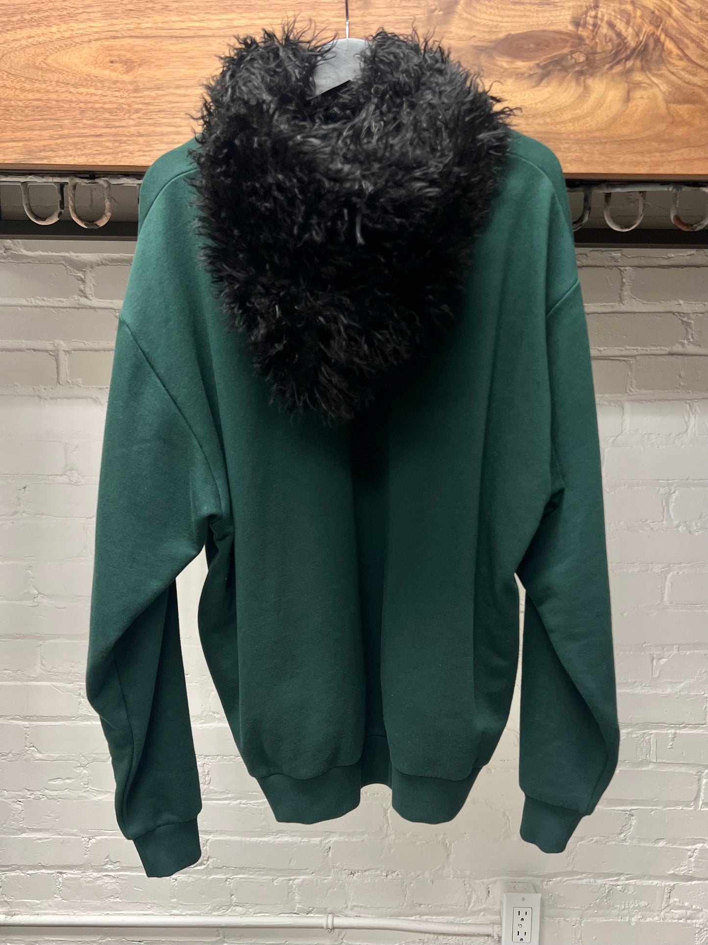 Marni Fuzzy Hood Green Hoodie