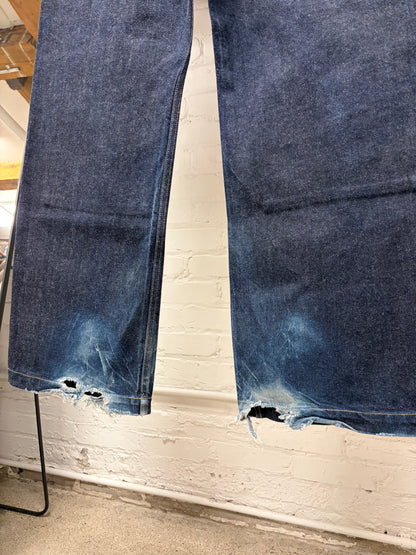 Rick Owens Japanese 16oz ‘Double Knee Geth Cut’ Indigo Denim