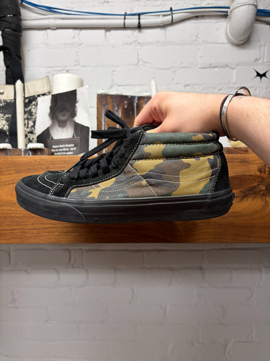 SS2015 Supreme x Vans Woodland Camo ‘Sk8 Mid’ Sneakers