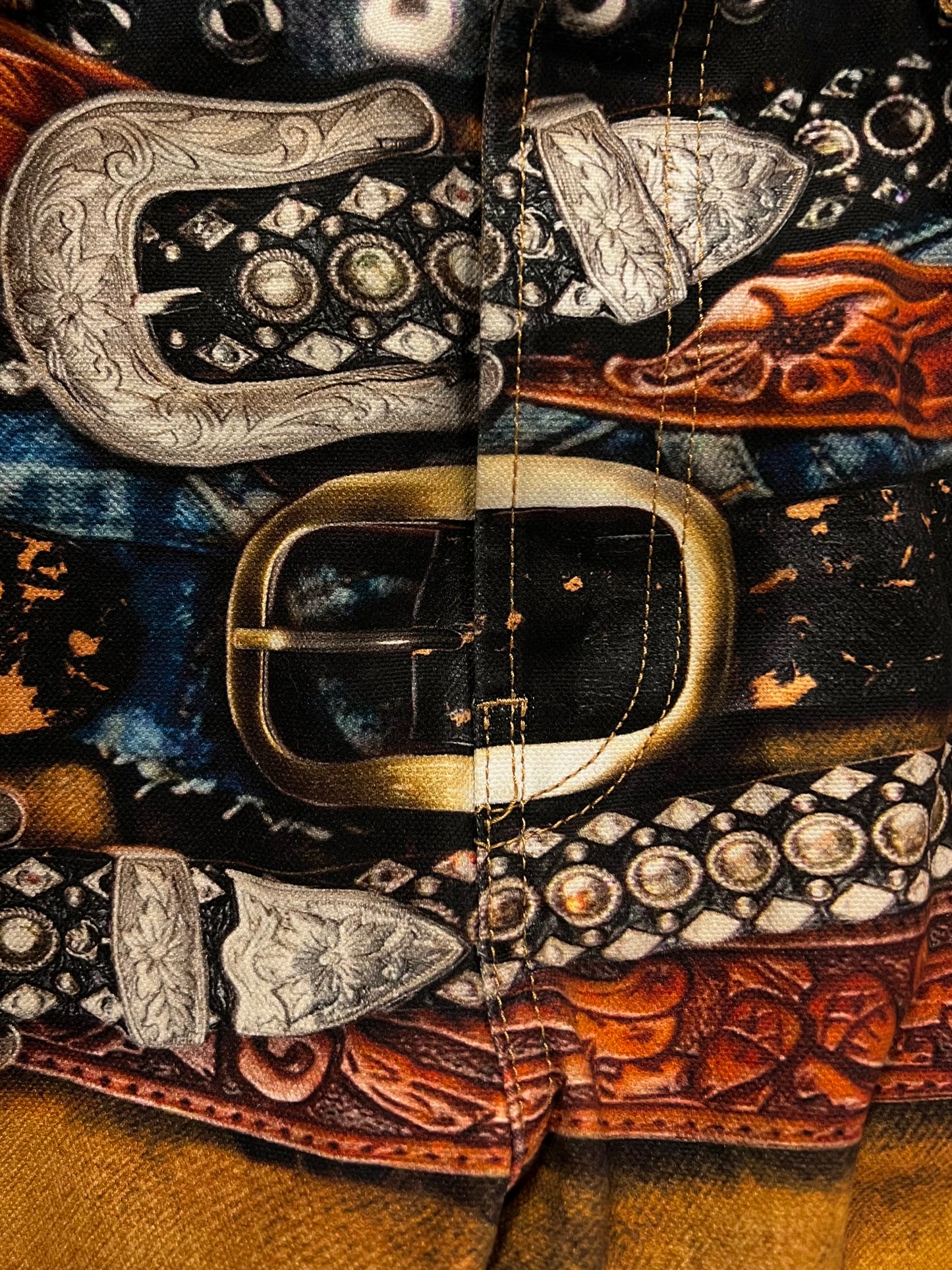 Acne Studios 2006M ‘Trompe L’œil’ Belt Stacked Denim