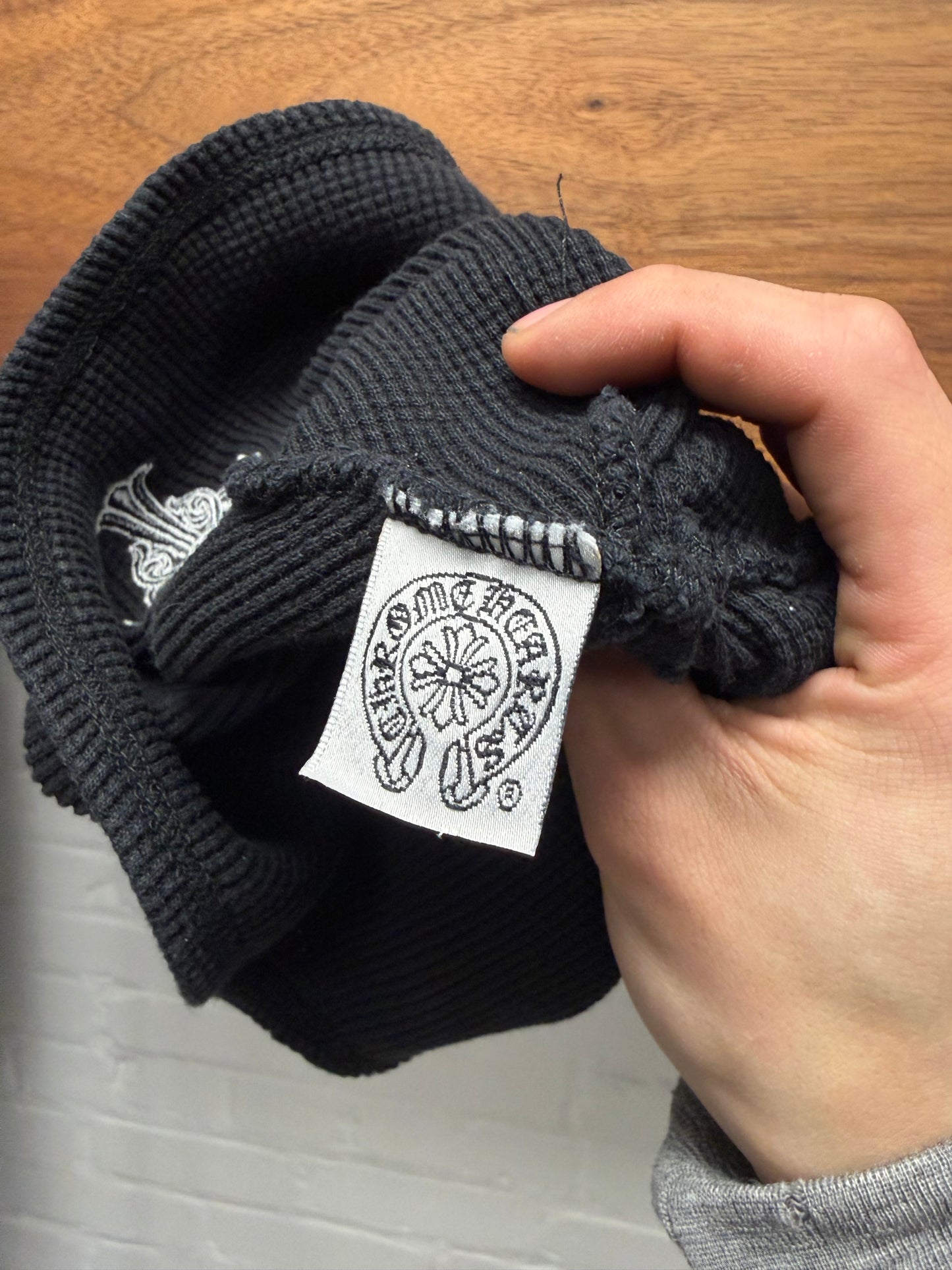 Vintage Chrome Hearts ‘Celtic Cross’ Black Thermal Skull Cap