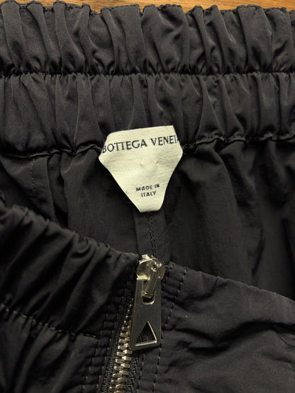 Bottega Veneta ‘Exposed Zip’ Black Nylon Track Pants