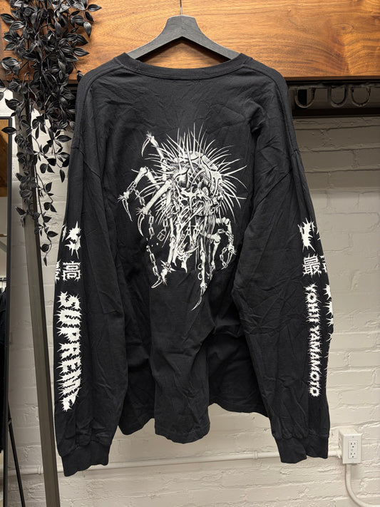 AW2025 Supreme x Yohji Yamamoto Spider Web Long Sleeve Shirt