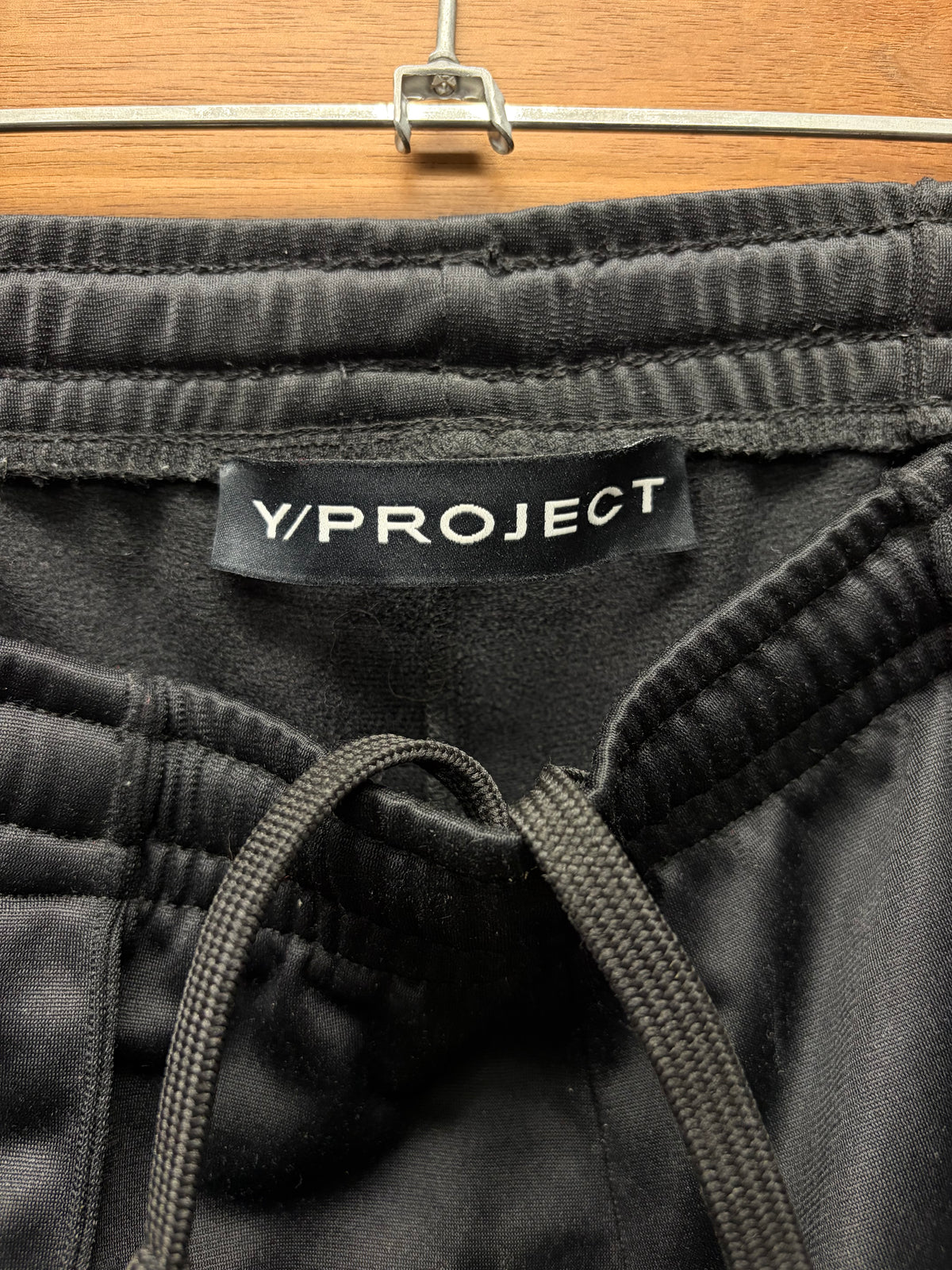 Y-Project ‘Trumpet’ Black Flared Leg Track Pants