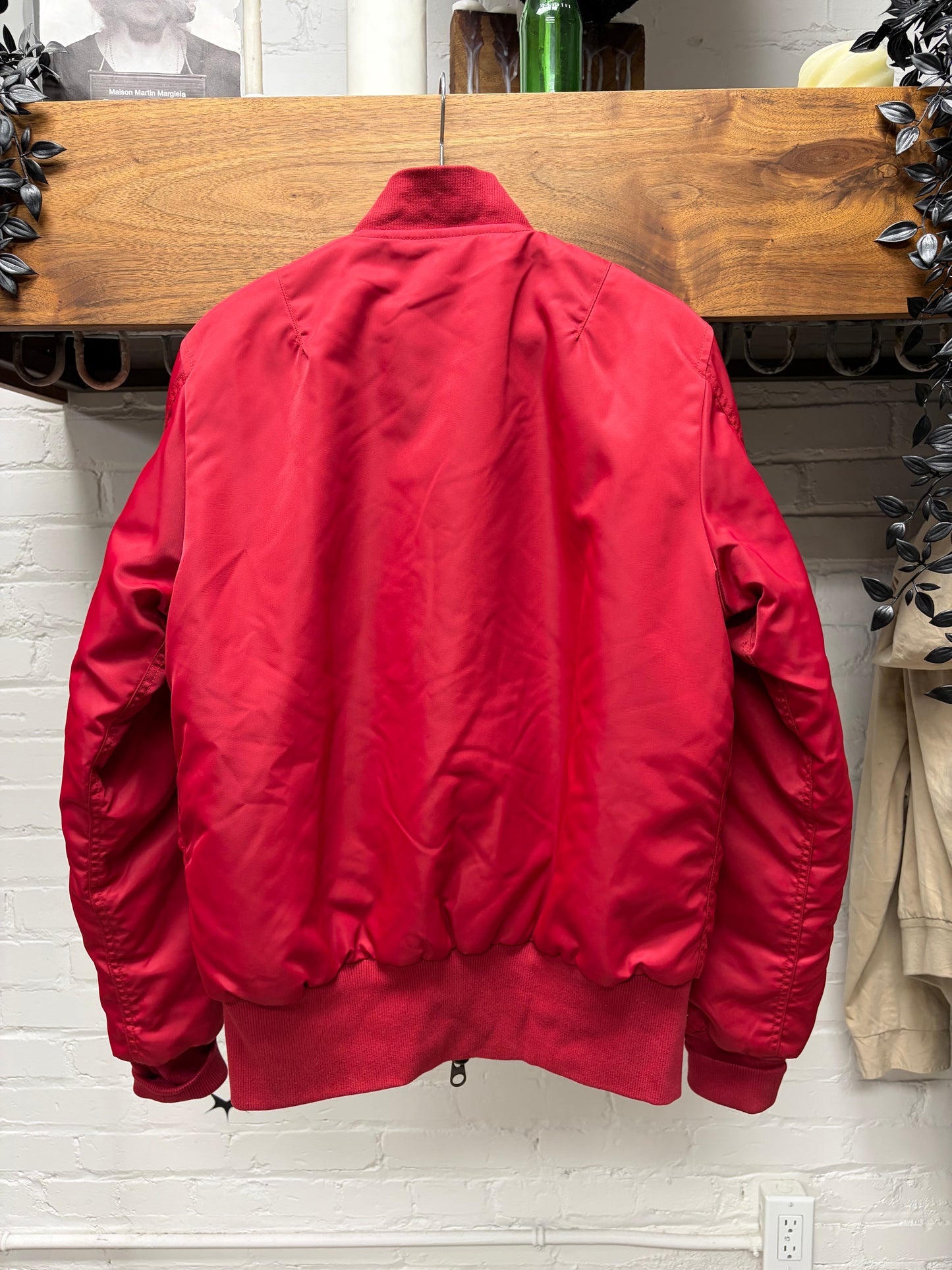 Beauty:Beast Red/Yellow Liner Bomber Jacket