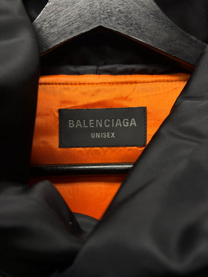 SS2022 Balenciaga ‘3B Sport Icon’ Black Hooded Bomber Jacket